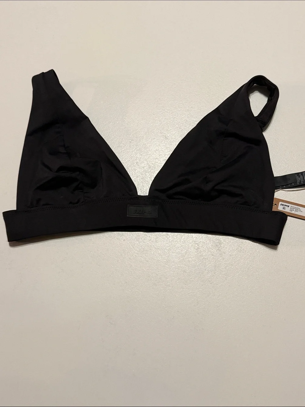 SKIMS Large Onyx Black Triangle Bralette Bikini Top